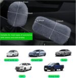 Ziciner 2PCS Plush Car Gear Shift Knob Cover & Handbrake Cover, Comfortable Anti-Slip Auto Shift Knob Protector, Fluffy Warm Hand Brake Handle Cover, Interior Car Accessories (Gray) - Image 3