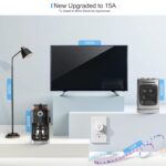 EIGHTREE Smart Plug, Smart Plugs That Work with Alexa and Google Home, Compatible with SmartThings, Smart Outlet with WiFi Remote Control and Timer Function, 2.4GHz Wi-Fi Only, 4 Packs - Image 5