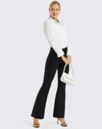 Promover Bootcut Yoga Pants for Women High Waist Dress Pants Flare Leggings 29" 31" 33" Workout Pant for Casual Work - Image 3