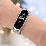 Band 5/4/3 Compatible Metal Wristband Smart Band Replacement Strap 155-220mm - Image 9