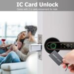 5-in-1 Unlock - Fingerprint, Bluetooth, Code, IC Card, Key Fingerprint Door Lock, Smart Door knob,Biometric Door Lock for Bedroom Home Hotel Office Apartment - Image 6
