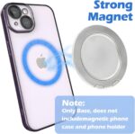 Magnetic Phone Ring Holder for PopSocket Kickstand for iPhone 12 13 14 15 Series Compatible with MagSafe Removable Phone Grip Stand - Image 3
