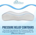 Unique Cervical Travel Pillow, Contour Shaped Memory Foam Neck Pillow - Ergonomic Pillow for Neck and Shoulder Pain - Versatile Camping Pillow - Image 4
