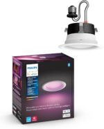 Philips Hue White and Color Ambiance Extra Bright High Lumen Dimmable LED Smart Retrofit Recessed 4" New Version & Slim 6" Downlight, White and Color LED Smart Light, Voice Control - Image 3