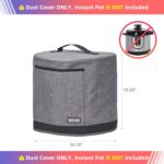 HOMEST Dust Cover with Pockets for Instant Pot 8 Quart, Insulated Pressure Cooker Case with Easy to Clean Lining, Grey - Image 6