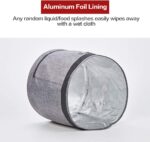 HOMEST Dust Cover with Pockets for Instant Pot 8 Quart, Insulated Pressure Cooker Case with Easy to Clean Lining, Grey - Image 7