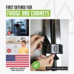 Urban August Child-Proof Refrigerator Lock with Combination - Original French Door Fridge Strap Lock for Kids, & Toddlers - Secure, Adjustable, & Easy Installation Cabinet Safety Locks - Pack of 2 - Image 3