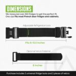 Urban August Child-Proof Refrigerator Lock with Combination - Original French Door Fridge Strap Lock for Kids, & Toddlers - Secure, Adjustable, & Easy Installation Cabinet Safety Locks - Pack of 2 - Image 4