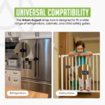 Urban August Child-Proof Refrigerator Lock with Combination - Original French Door Fridge Strap Lock for Kids, & Toddlers - Secure, Adjustable, & Easy Installation Cabinet Safety Locks - Pack of 2 - Image 5