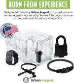 Urban August Child-Proof Refrigerator Lock with Combination - Original French Door Fridge Strap Lock for Kids, & Toddlers - Secure, Adjustable, & Easy Installation Cabinet Safety Locks - Pack of 2 - Image 8