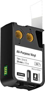 DYMO All-Purpose Labels for DYMO XTL Label Makers, Black on White, 1", 1 Roll (1868753) - Image 3