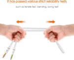 Headphone Splitter 3.5mm, Audio Splitter 2 Female to 1 Male, Y Splitters Cable for Headset Xbox PS4 Headset Microphone Computer Gaming Speaker PC Laptop, White - Image 4