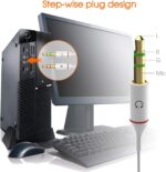 Headphone Splitter 3.5mm, Audio Splitter 2 Female to 1 Male, Y Splitters Cable for Headset Xbox PS4 Headset Microphone Computer Gaming Speaker PC Laptop, White - Image 7