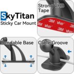 4 Pack Sticky 17mm Ball Mount for Car Mount Adhesive Replacement Magnetic Phone Holder MagSafe Mounting Base Dashboard Sticker 3M VHB Tape - Image 5