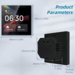 4 Inch Smart Home Control Panel, Smart Scene Wall Switch Panel with Voice/App Control & Built-in Zigbee, Multifunctional Smart Electrical Panel for Various Appliances Devices - Image 10