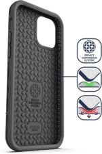 Encased Compatible with iPhone 12 Belt Clip Protective Holster Case (2020 Rebel Armor) Heavy Duty Rugged Full Body Cover with Holder (Black) - Image 7