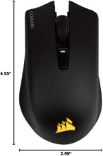 CORSAIR HARPOON WIRELESS RGB Gaming Mouse - 10,000 DPI - 6 Programmable Buttons - Lightweight - Bluetooth - USB - Black - Image 4