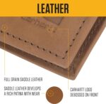 Carhartt Men's Casual Saddle Leather Wallets, Available in Multiple Styles and Colors - Image 4