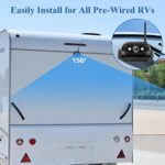 Wireless Backup Camera for Furrion Systems 7'' IPS Touchscreen Monitor RV Trailer Back Up Camera, HD Infrared Night Vision 1080P Rear View Camera Truck 5th Wheel RV Camper Trucks HaoKeo - Image 6