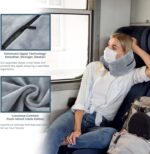 Neck Pillow for Traveling, Polyester Stuffable Neck Pillow Packable Empty Soft Travel Pillow Case Cover No Filler Luggage Pillow Storage Bag Travel Essentials for Travel Home Office - Image 5