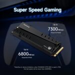 S770 1TB NVMe M.2 SSD for PS5 - with Heatsink and DRAM, Up to 7300MB/s, PCIe 4.0, Suitable for Playstation 5 Memory Expansion, Game Enthusiasts, IT Professionals - Image 3
