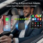 Wireless CarPlay Adapter for iPhone iOS10+ / Android11+, 2-in-1 Apple Carplay & Android Auto Adapter with Extension Cable USB-A & USB-C, Stable Control No Delay Compatible 1000+ Car Models (2016+) - Image 3
