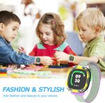 2 Pack Edge Protector Compatible with Fitbit Google Ace LTE Kids Smartwatch, Cute Cartoon Protective Case Cover Accessories for Fitbit Google Ace LTE Kids Smartwatch(Dinosaur+Bee) - Image 5
