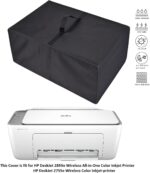 Printer Dust Cover Anti-Static Heavy Duty Waterproof Nylon fabric Printer Protective Cover Case Compatible with HP DeskJet 2855e/2755e Wireless All-in-One Color Inkjet Printer - Image 3