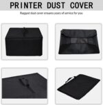 Printer Dust Cover Anti-Static Heavy Duty Waterproof Nylon fabric Printer Protective Cover Case Compatible with HP DeskJet 2855e/2755e Wireless All-in-One Color Inkjet Printer - Image 5