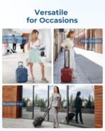 BAGSMART Carry On Luggage Underseat 16-inch Airline approved Underseater Softside Travel Suitcase with Wheels Lightweight Overnight Rolling Carry-on Luggage for Women Men Weekender,Black - Image 5