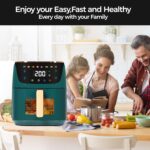 Panana Air Fryer, 8QT Large Capacity Air Fryer, Oilless Healty Cooker Air Fryer Oven with 8 Presets, 1500W Air Fryer for Quick Meal, Home Use (C-NEW) - Image 6