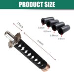 1 PC Car Personality Shift Lever, Car Gear Shift Knob with 4 PCS Adapters, Universal Automobile Interior Replacement Accessories, Applies to Most Cars (Black & White) - Image 3