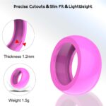 4 Pack Ring Cover Compatible for Oura Ring/Galaxy Ring,Soft Thin Flexible Silicone Oura Ring Gen 3 4 Cover/Samsung Galaxy Ring Cover Protector for Working Out Gym Men Women - Image 3