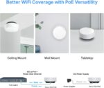 TP-Link Deco AX3000 PoE Mesh WiFi(Deco X50-PoE), Ceiling/Wall-Mountable WiFi 6 Mesh, Replacing WiFi Router, Access Point and Range Extender, PoE-Powered, 2 PoE Ports(1 x 2.5G, 1 x Gigabit), 3-Pack - Image 7