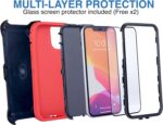 WallSkiN Case for iPhone 11 (6.1") with 2 Screen Protectors | Heavy Duty Full Body Military Grade Drop Protection Carrying Cover Holder | Holster for Men Belt with Clip Stand – Black - Image 5