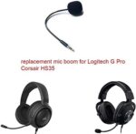 Microphone Replacement mic Boom Compatible for Logitech G Pro G433 Corsair HS35 HS45 Xbox One PS4 Nintendo Switch Computer PC Mac Gaming Headsets - Image 3