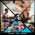 4PCS Silicone Ring Cover for Oura Ring Protector, Elastic Silicone Ring Protector for Working Out Compatible with Samsung Galaxy Ring, White+Black+Blue+Purple(M) - Image 7