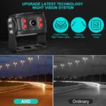 Dual RV Backup Camera 7 Inch 4K Display Screen Voice Control System IP68 Infrared Night Vision Wide Angle Reverse Camera RV Trucks Tractors Car Videorecorders （12-24V） - Image 5