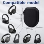 Case Compatible with Tune 510BT 520BT 720BT 770NC 670NC, Sony WH-CH720N WH-CH520 Noise Canceling Wireless Headphones, Portable Travel Headphone Case (Black) - Image 3