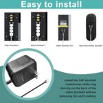 24 Volt Doorbell Power Adapter - 16.4ft Long C Wire Adapter, Doorbell Transformer Fits Ring, Nest Hello, Wyze, Eufy Video Doorbells and Ecobee,Sensi,Nest,Honeywell Thermostat(Black) - Image 7