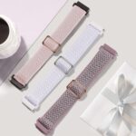 18mm Nylon Sport Elastic Bands Compatible with Garmin Vivoactive 4S, Venu 3S/2S Watch Band, Forerunner 265s/255s, 3 Pack Fabric Loop Wristband Strap Replacement for Men and Women - Image 7