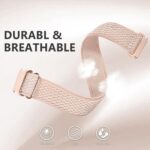 18mm Nylon Sport Elastic Bands Compatible with Garmin Vivoactive 4S, Venu 3S/2S Watch Band, Forerunner 265s/255s, 3 Pack Fabric Loop Wristband Strap Replacement for Men and Women - Image 10
