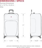 SwissGear Sion Softside Expandable Luggage, Dark Grey, Carry-On 21-Inch - Image 7