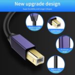 LDKCOK USB B to USB C Printer Cable 10FT, USB C MIDI Cable Compatible for MacBook Pro, HP, Epson, Canon, Brother, Lexmark, Xerox Printers - Image 6