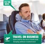 Small Travel Neck Pillow 100% Pure Memory Foam Nap Pillow, Super Soft Neck Support Travel Pillow - Image 4