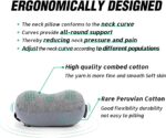 Small Travel Neck Pillow 100% Pure Memory Foam Nap Pillow, Super Soft Neck Support Travel Pillow - Image 5