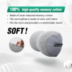Small Travel Neck Pillow 100% Pure Memory Foam Nap Pillow, Super Soft Neck Support Travel Pillow - Image 6