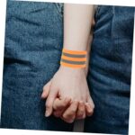 Bulk Reflective Armbands 4pcs Red Wristbands for Events Reflective Tape - Image 6