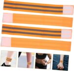 Bulk Reflective Armbands 4pcs Red Wristbands for Events Reflective Tape - Image 8