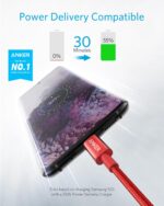 Anker USB C to USB C Cable, Type C 60W Fast Charging Cable (3.3FT, 2Pack) for iPhone 16 Series, iPad Mini 6 and More (Red) - Image 3